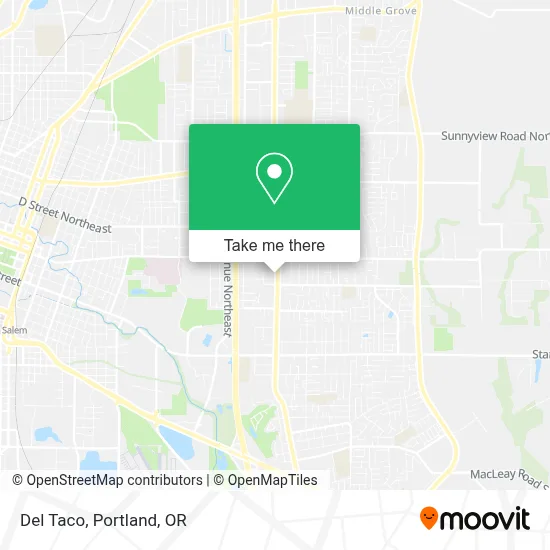 Del Taco map