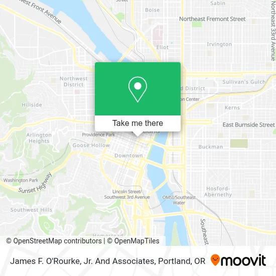 James F. O'Rourke, Jr. And Associates map
