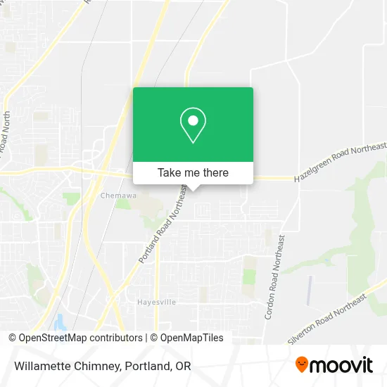 Willamette Chimney map