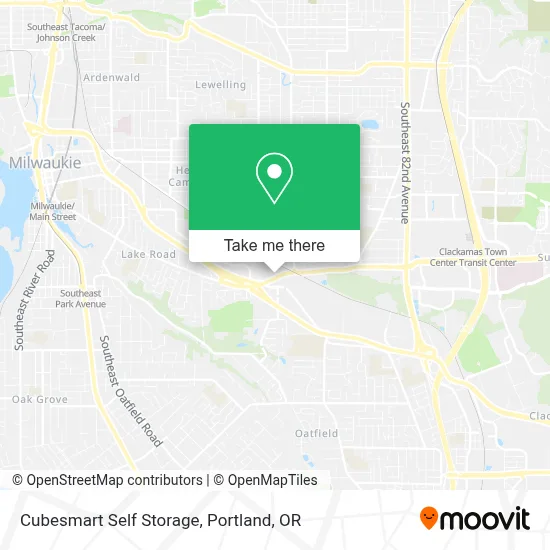 Cubesmart Self Storage map