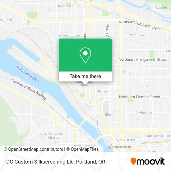 DC Custom Silkscreening Llc map