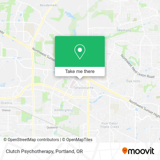 Clutch Psychotherapy map