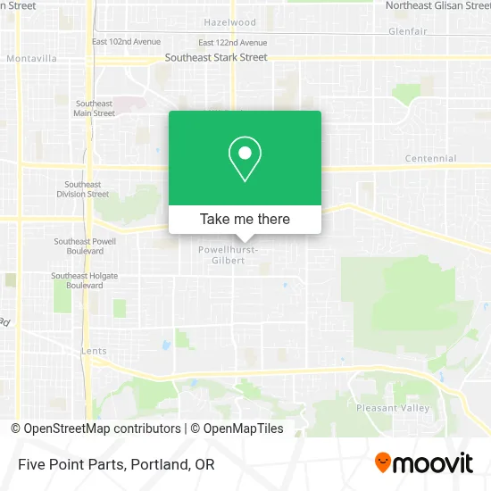 Five Point Parts map