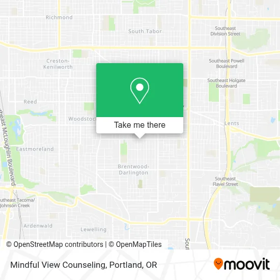 Mindful View Counseling map