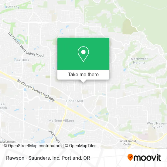 Rawson - Saunders, Inc map