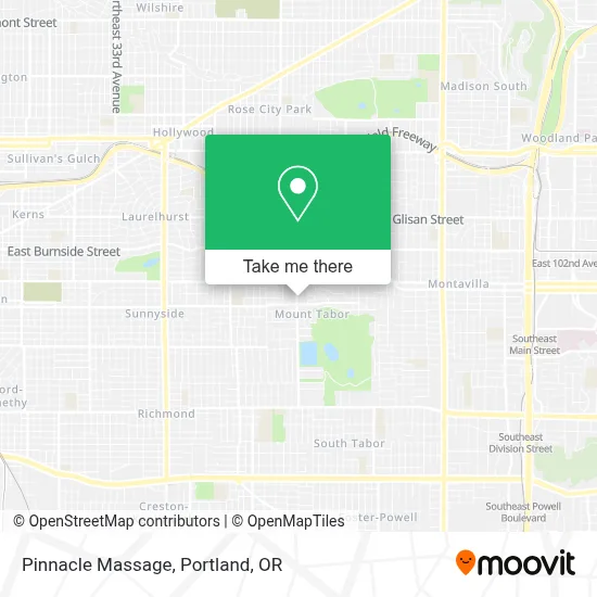 Pinnacle Massage map