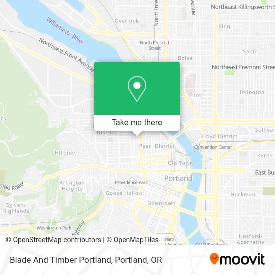 Blade And Timber Portland map