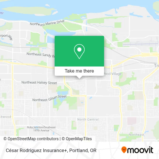 César Rodriguez Insurance+ map