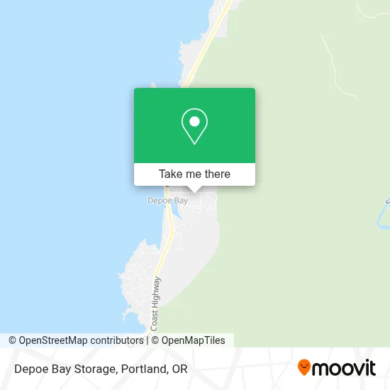 Depoe Bay Storage map