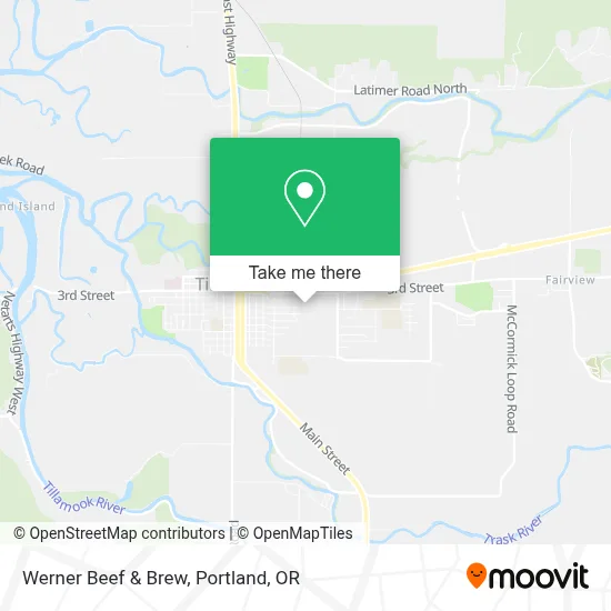 Werner Beef & Brew map