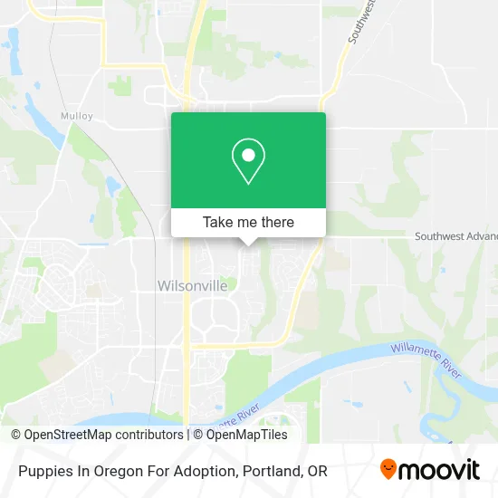 Puppies In Oregon For Adoption map