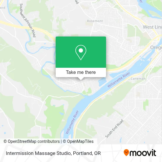 Intermission Massage Studio map