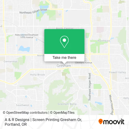 A & R Designs | Screen Printing Gresham Or map