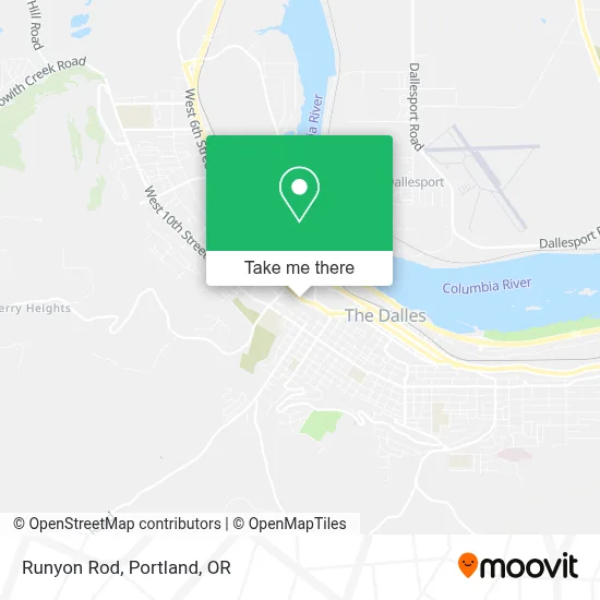 Runyon Rod map