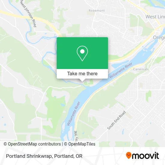 Portland Shrinkwrap map