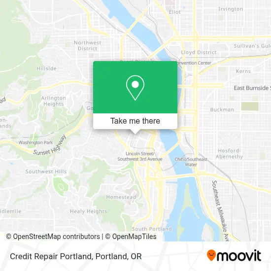 Credit Repair Portland map