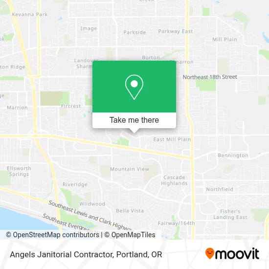 Angels Janitorial Contractor map