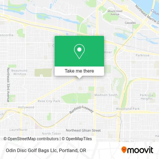 Odin Disc Golf Bags Llc map