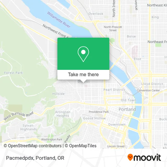Pacmedpdx map