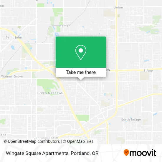 Wingate Square Apartments map