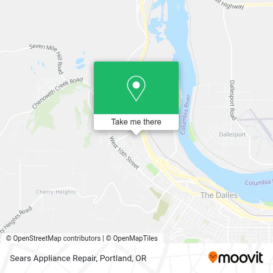 Sears Appliance Repair map