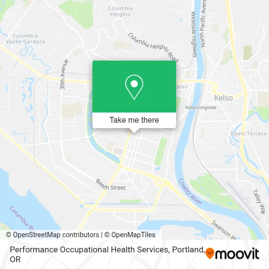 Performance Occupational Health Services map