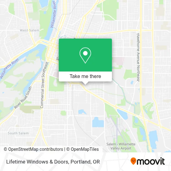 Lifetime Windows & Doors map