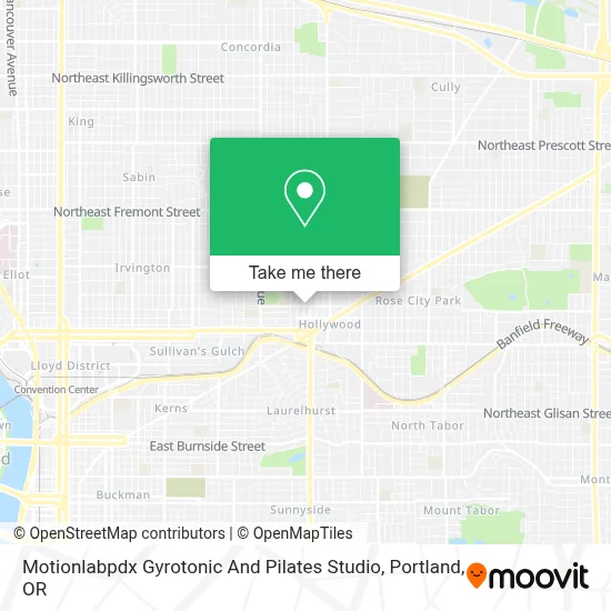 Motionlabpdx Gyrotonic And Pilates Studio map