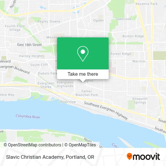Slavic Christian Academy map