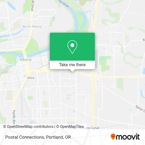 Postal Connections map