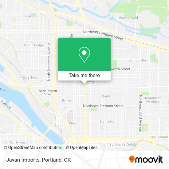 Javan Imports map