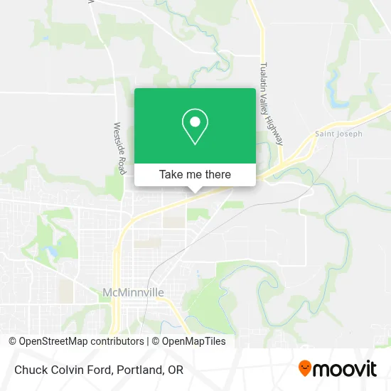 Chuck Colvin Ford map