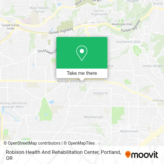Robison Health And Rehabilitation Center map