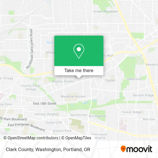 Clark County, Washington map