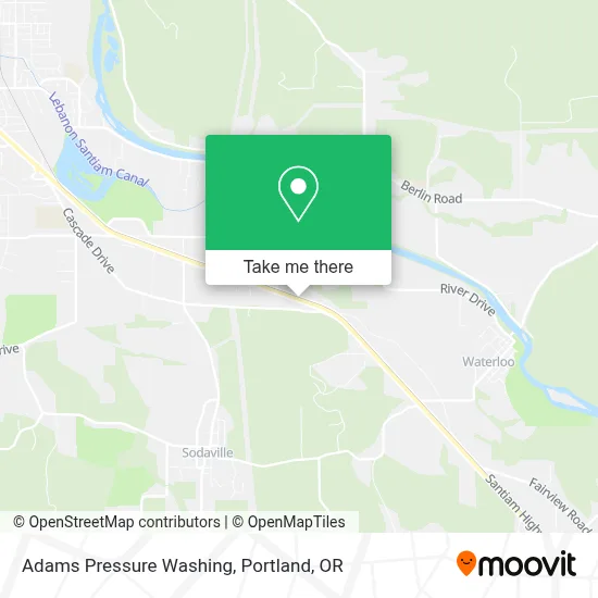 Adams Pressure Washing map