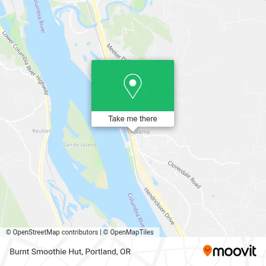 Burnt Smoothie Hut map