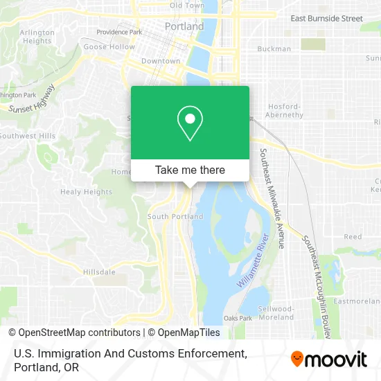 U.S. Immigration And Customs Enforcement map