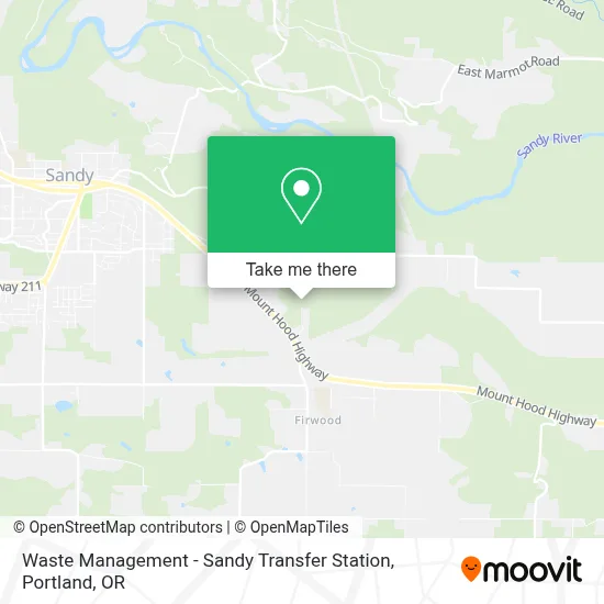 Waste Management - Sandy Transfer Station map