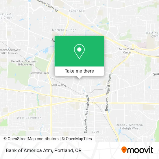 Bank of America Atm map