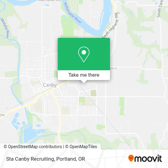 Sta Canby Recruiting map