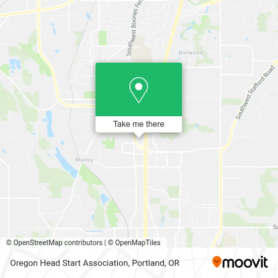 Oregon Head Start Association map