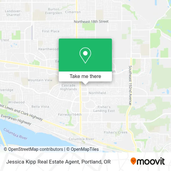 Jessica Kipp Real Estate Agent map