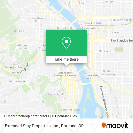 Extended Stay Properties, Inc. map