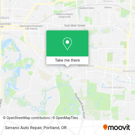 Serrano Auto Repair map