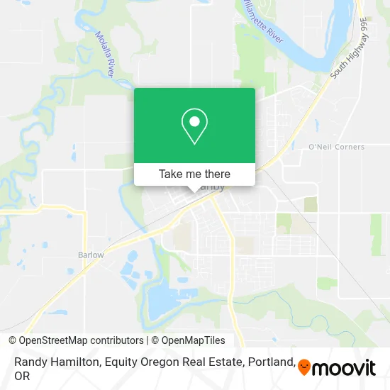 Randy Hamilton, Equity Oregon Real Estate map