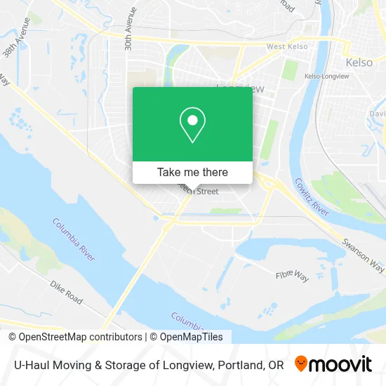 U-Haul Moving & Storage of Longview map
