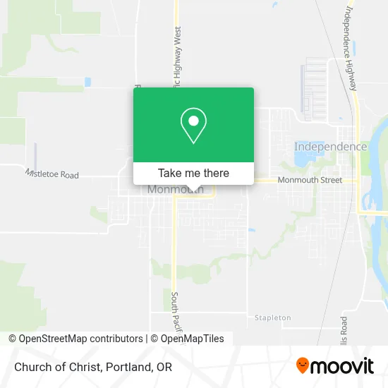 Church of Christ map