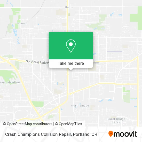 Crash Champions Collision Repair map