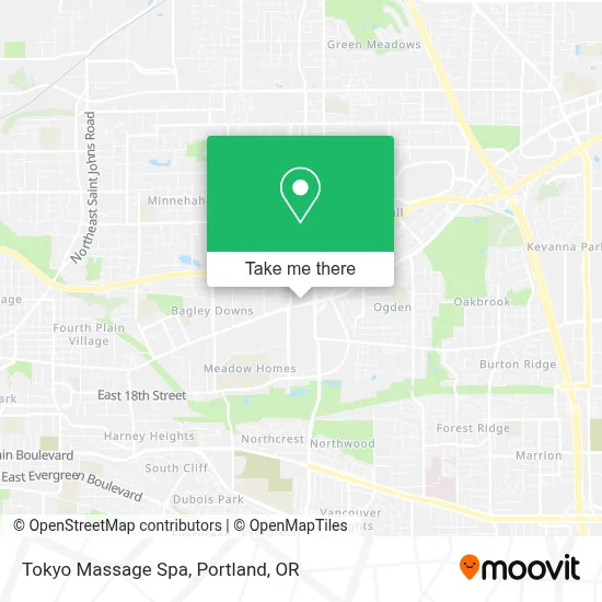Tokyo Massage Spa map