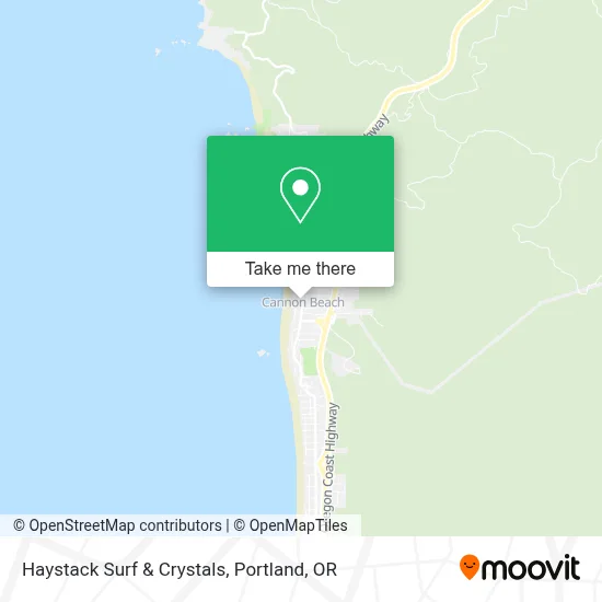 Haystack Surf & Crystals map